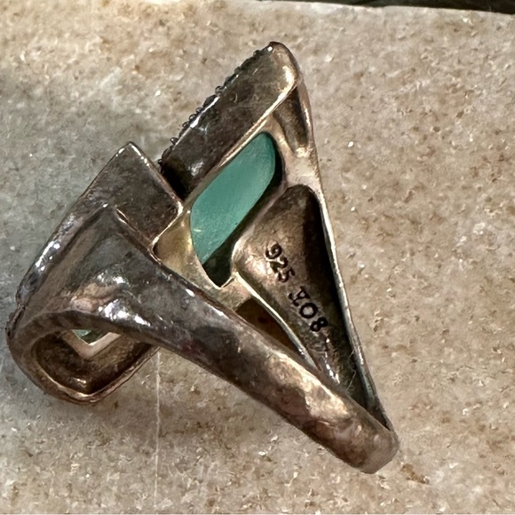 JUDITH JACK Quartz & Marcasite Ring - Picture 6 of 6